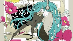 Headphones vocaloid hatsune miku