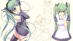 Headphones vocaloid hatsune miku