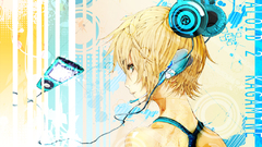 Headphones vocaloid kagamine rin