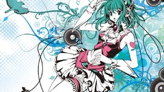 Headphones vocaloid Megpoid Gumi
