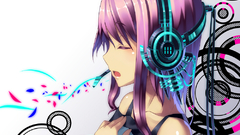 Headphones vocaloid megurine luka