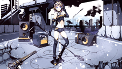 Headphones vocaloid post-apocalyptic kagamine