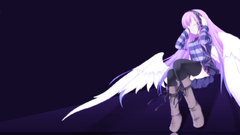 Headphones wings Anime original