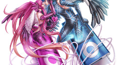 Headphones wings Music vocaloid