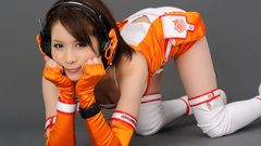 Headphones woman cosplay asians