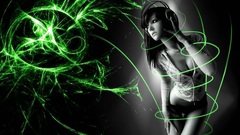 Headphones woman Music Aleksandra