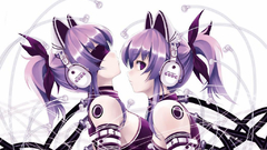 Headphones Women blindfolds purple