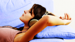 Headphones Women Music Music