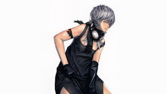 Headset Anime scarf white