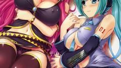 Headsets headphones woman vocaloid