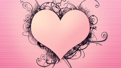 Heart vectorized love abstract