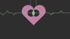 heartbeat Minimalism digital art Simple Background
