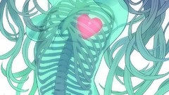 Hearts Bones X-ray hatsune miku vocaloid panties twintails