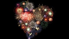 Hearts fireworks
