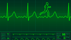 Hearts heart beat ECG