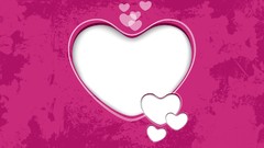 Hearts pink background valentine grunge graphics vectors