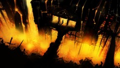 Heat fire paintings lava concept art artwork Dante's Inferno