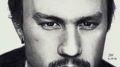 Heath Ledger faces illustrations artwork