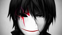hei darker than black Anime selective coloring face anime boys