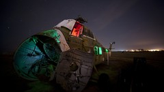 Helicopters abandoned junk