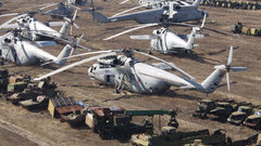 Helicopters Chernobyl vehicles