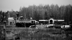 Helicopters Chernobyl vehicles mi