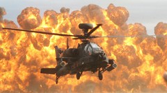 Helicopters explosions vehicles