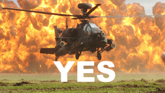 Helicopters explosions vehicles