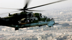 Helicopters hind vehicles Mi-24