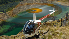 Helicopters lakes nature