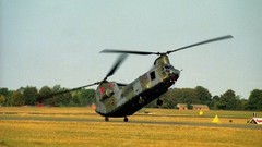Helicopters landing vehicles