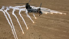 Helicopters military flares