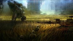 Helicopters soldiers tanks crysis 3 artwork video games fantasy 