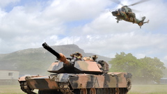 Helicopters tanks vehicles Army