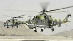 Helicopters vehicles Mi-24 Russians
