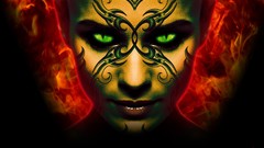 Hell devil faces science fiction demons fantasy art devil girl