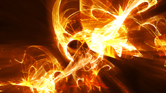 Hell fire flames abstract