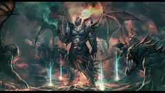 Hell paintings drawings obey digital art fantasy art