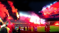 Hell torch Turkey Istanbul stadium Champions League soccer 