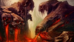 Hellgate lava drawings skulls