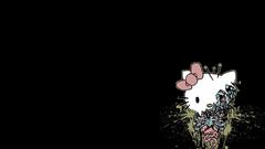Hello Kitty black background