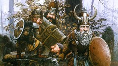 Helmets dwarfs artwork fantasy art Keith Parkinson