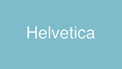 Helvetica blue