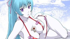 Hentai boobs blue hair