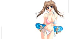 Hentai brunettes woman blue