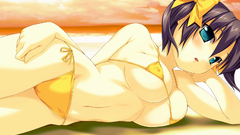 Hentai purple hair short