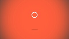 Her (movie) simple circle orange background Minimalism orange