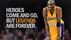 Hero basketball player writing los angeles lakers kobe bryant 