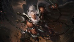 Heroes Characters diablo iii barbarian artwork Axes video games