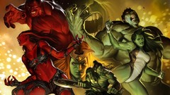 Heroes comics superheroes Red Hulk she-hulk Hulk (comic 